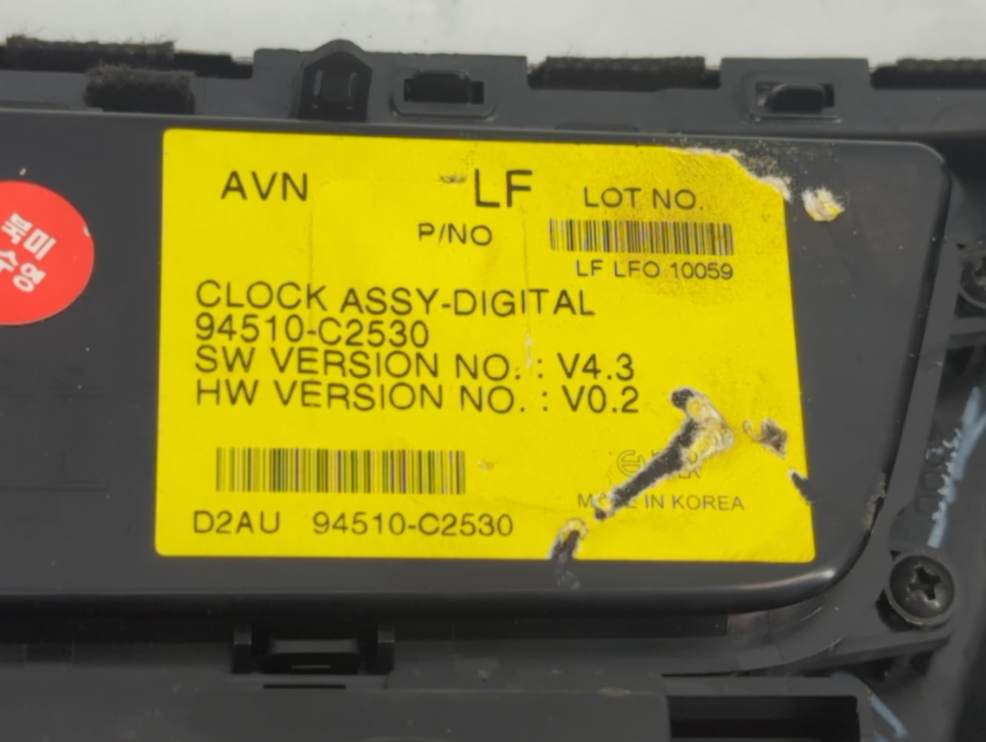 2015-2017 Hyundai Sonata Climate Control Module Temperature AC/Heater Replacement P/N:94510-C2530 Fits Fits 2015 2016 2017 O