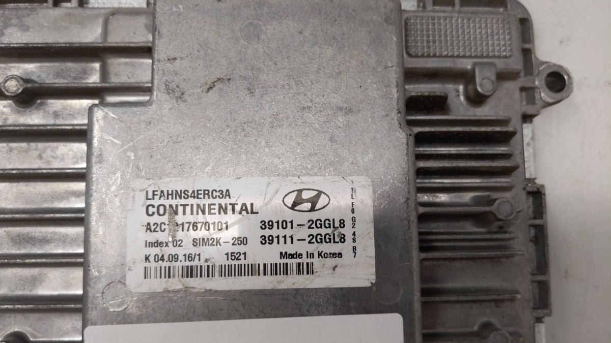 2015-2017 Hyundai Sonata PCM Engine Control Computer ECU ECM PCU OEM P/N:39101-2GGL8 39111-2GGL8 Fits 2015 2016 2017 OEM Use