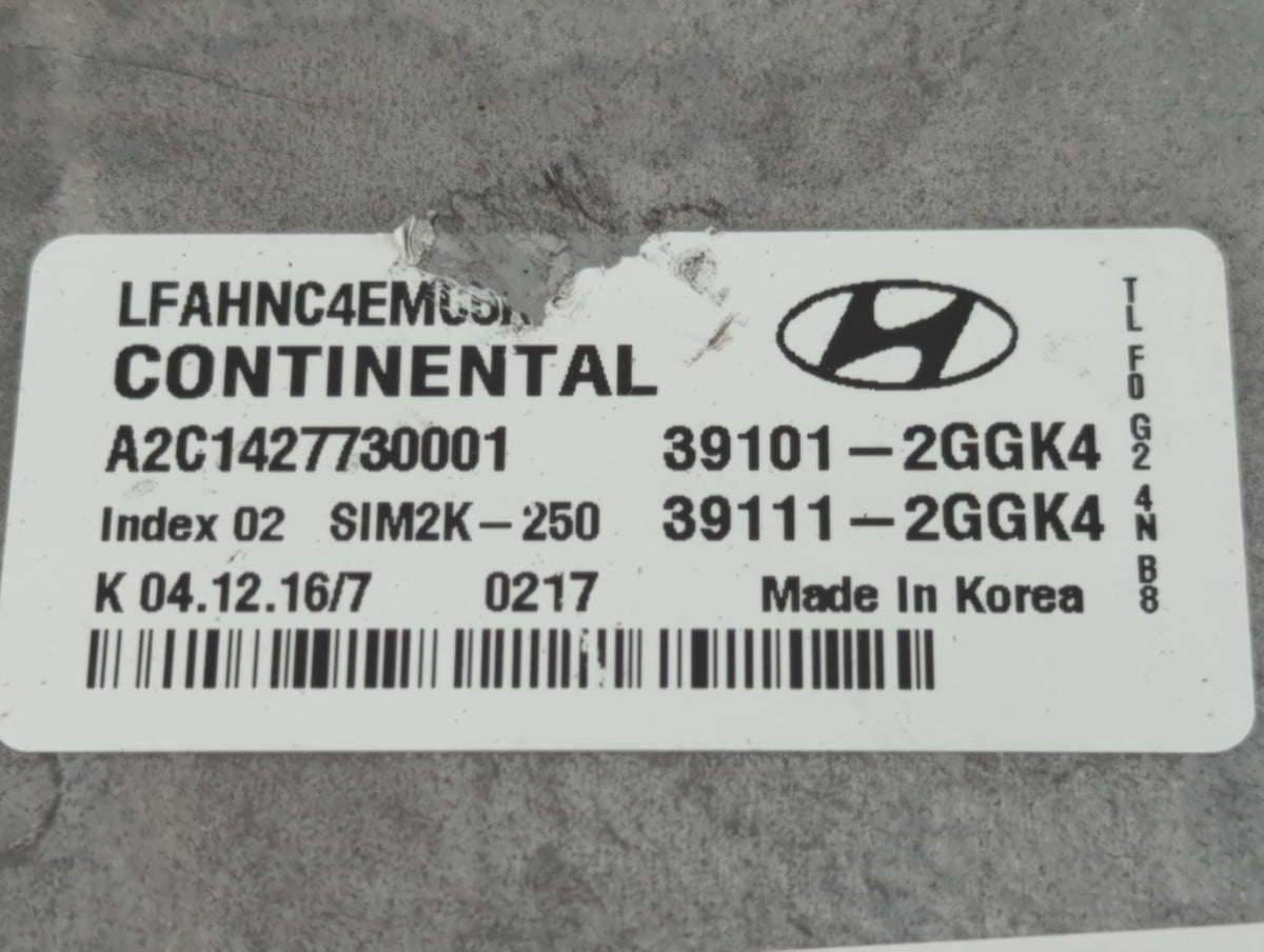 2015-2017 Hyundai Sonata PCM Engine Control Computer ECU ECM PCU OEM P/N:39111-2GGK4 39101-2GGK4 Fits 2015 2016 2017 OEM Use