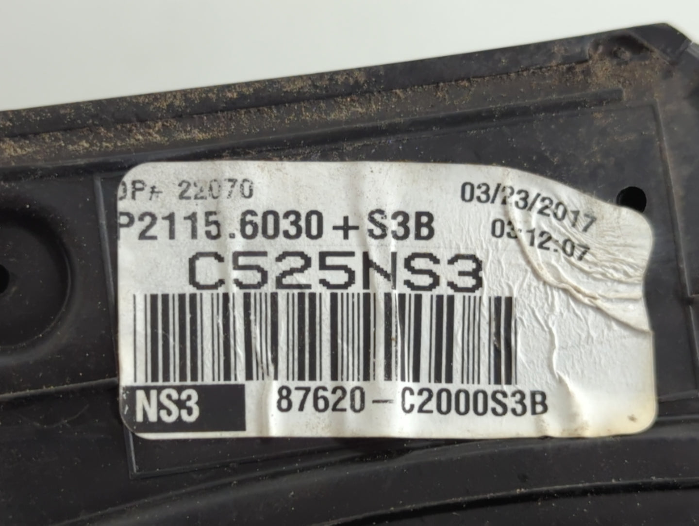 2017 Hyundai Sonata Side Mirror Replacement Passenger Right View Door Mirror P/N:87620-C2000PR3 Fits OEM Used Auto Parts - O