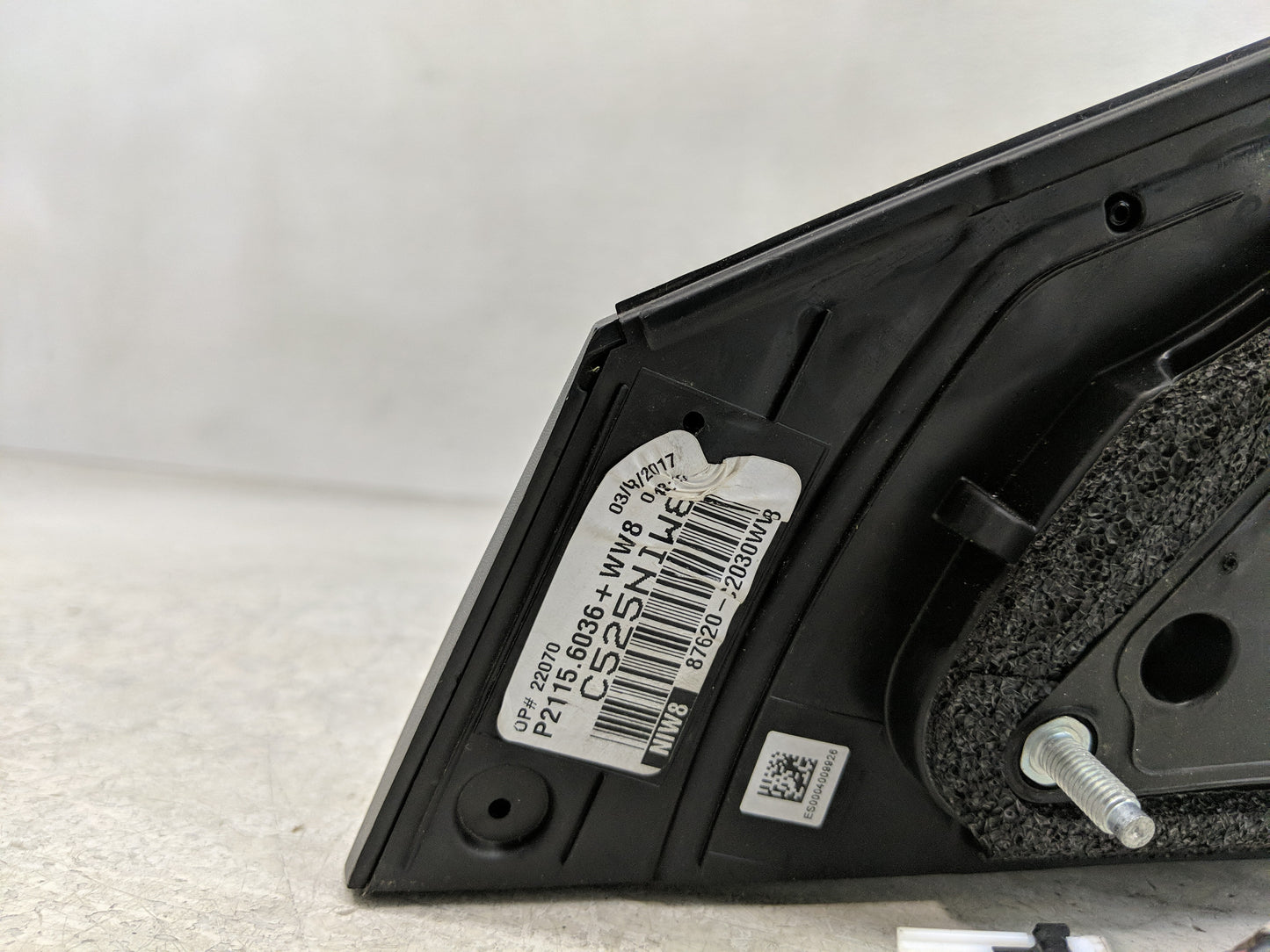 2017 Hyundai Sonata Side Mirror Replacement Passenger Right View Door Mirror P/N:87620-C2030WV8 Fits OEM Used Auto Parts - O