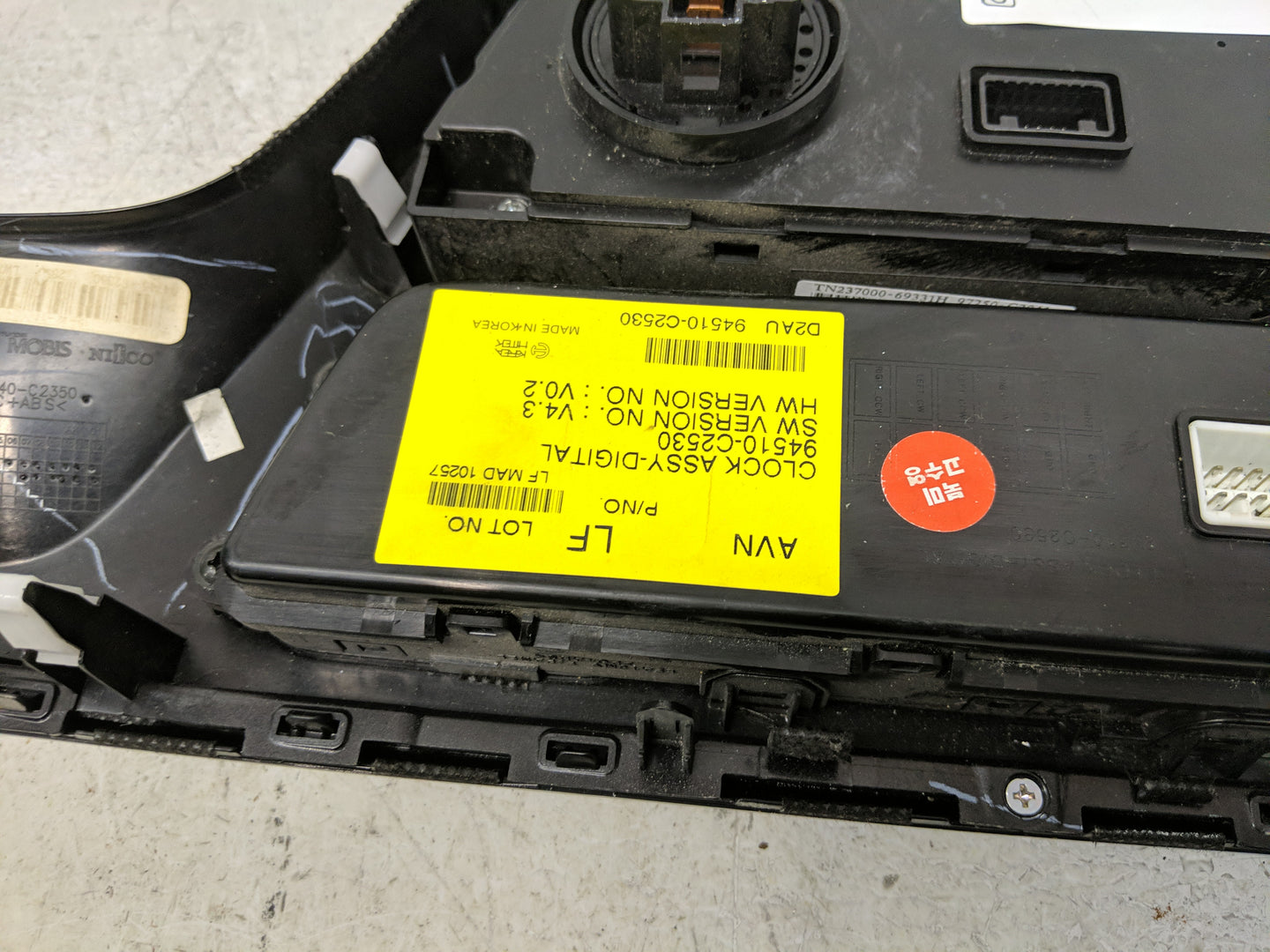 2015-2017 Hyundai Sonata Climate Control Module Temperature AC/Heater Replacement P/N:94510-C2530 Fits Fits 2015 2016 2017 O