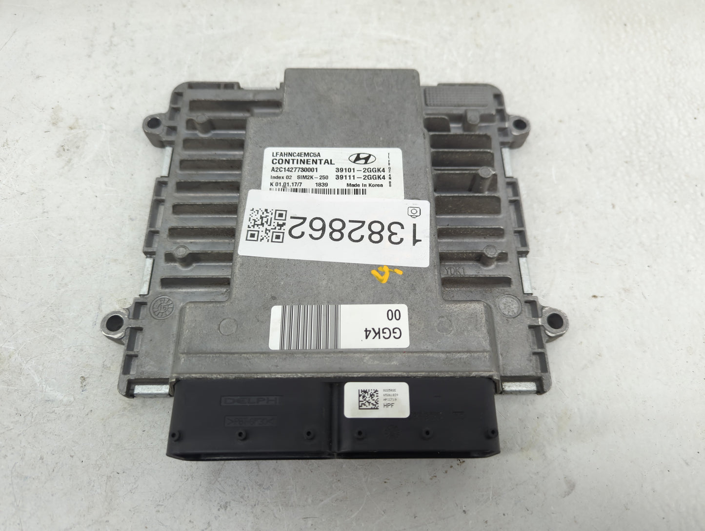 2015-2017 Hyundai Sonata PCM Engine Control Computer ECU ECM PCU OEM P/N:39111-2GGK4 39101-2GGK4 Fits Fits 2015 2016 2017 OE