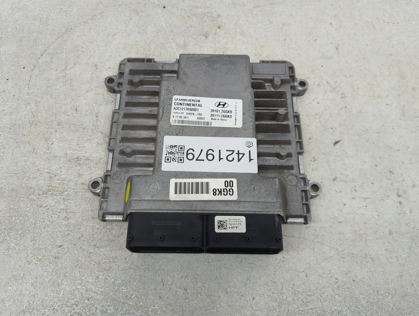 2015-2017 Hyundai Sonata PCM Engine Control Computer ECU ECM PCU OEM P/N:39111-2GGK8 39101-2GGK8 Fits Fits 2015 2016 2017 OE
