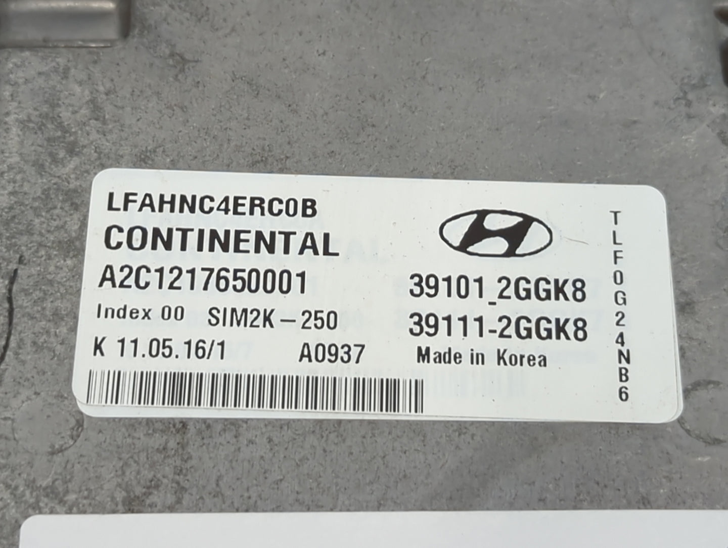 2015-2017 Hyundai Sonata PCM Engine Control Computer ECU ECM PCU OEM P/N:39111-2GGK8 39101-2GGK8 Fits Fits 2015 2016 2017 OE