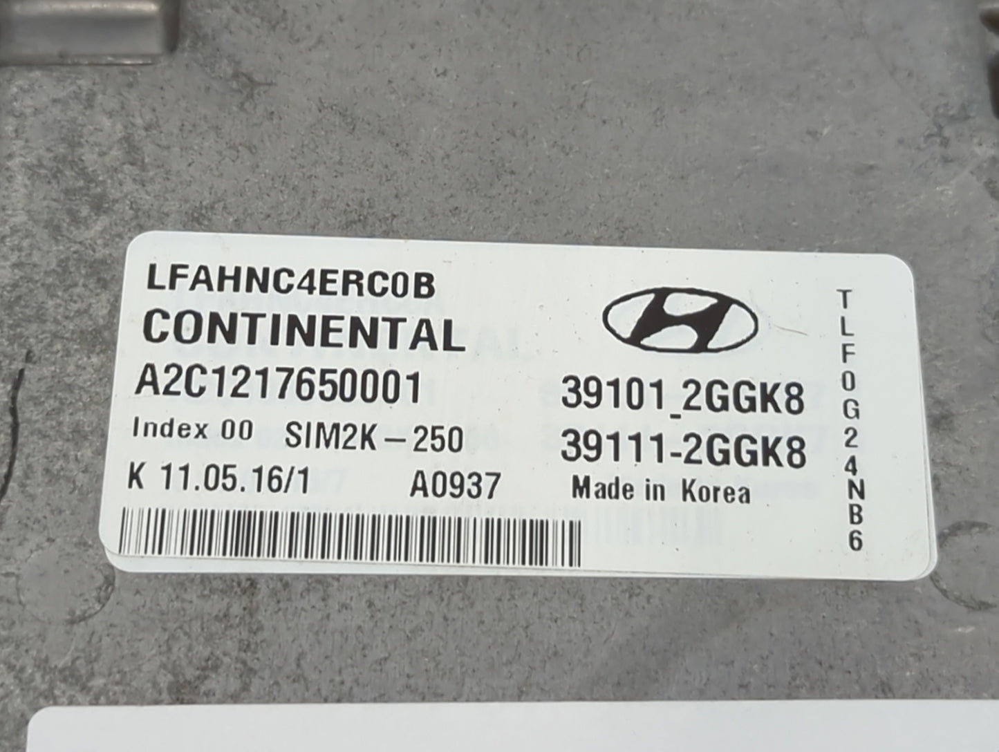 2015-2017 Hyundai Sonata PCM Engine Control Computer ECU ECM PCU OEM P/N:39111-2GGK8 39101-2GGK8 Fits Fits 2015 2016 2017 OE