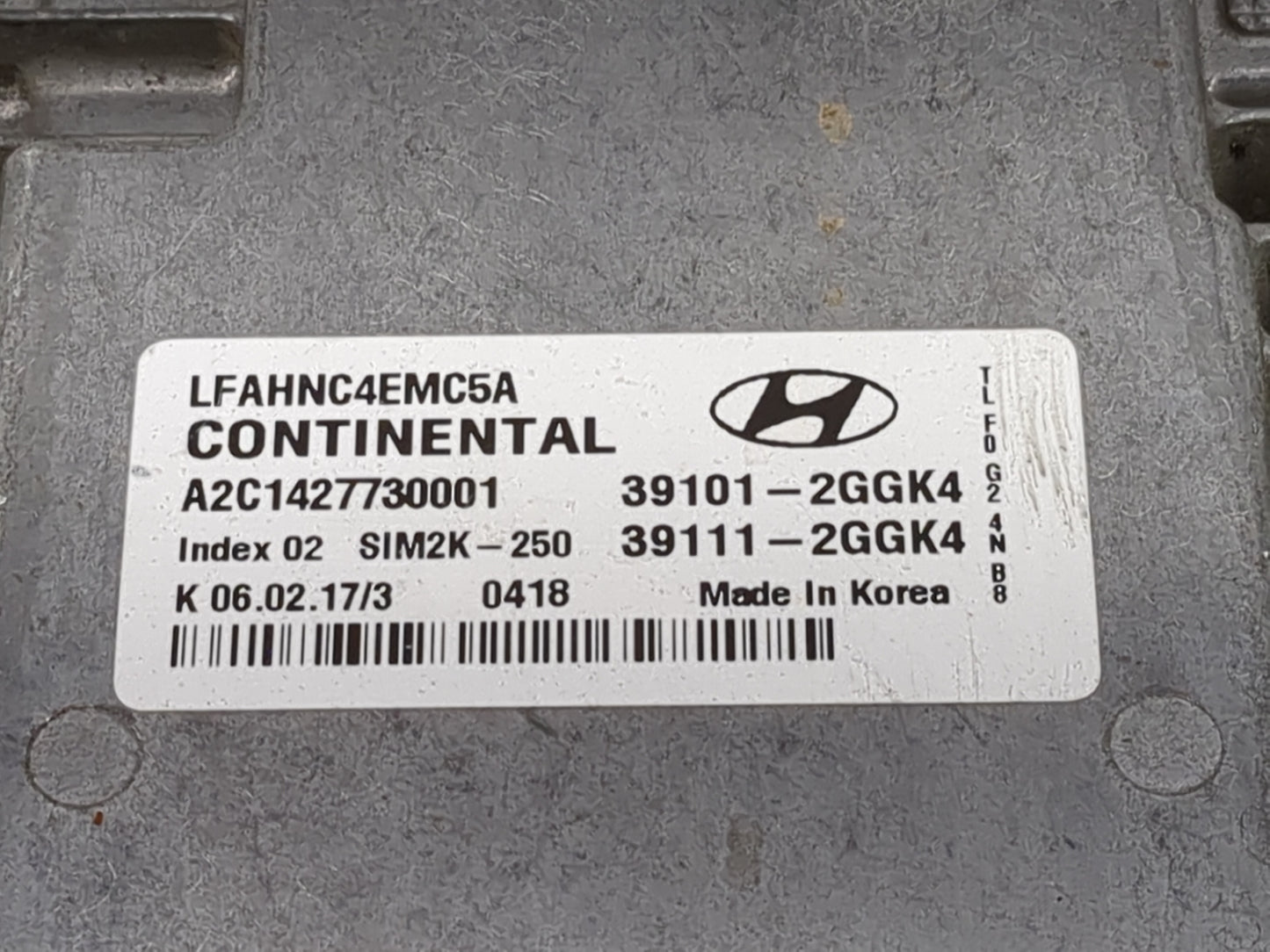 2015-2017 Hyundai Sonata PCM Engine Control Computer ECU ECM PCU OEM P/N:39101-2GGK4 39111-2GGK4 Fits Fits 2015 2016 2017 OE