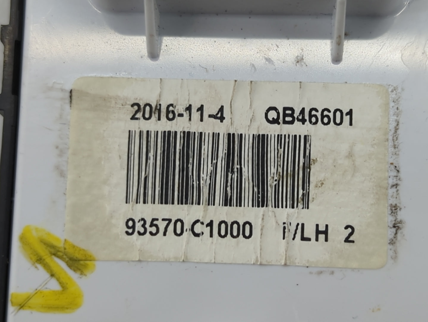2015-2019 Hyundai Sonata Master Power Window Switch Replacement Driver Side Left P/N:93570-C1000 QB46601 Fits OEM Used Auto 