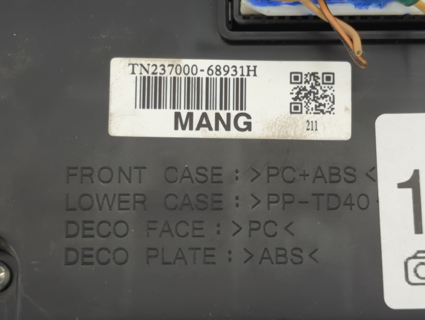 2017 Hyundai Sonata Climate Control Module Temperature AC/Heater Replacement P/N:TN237000-68931H Fits OEM Used Auto Parts - 