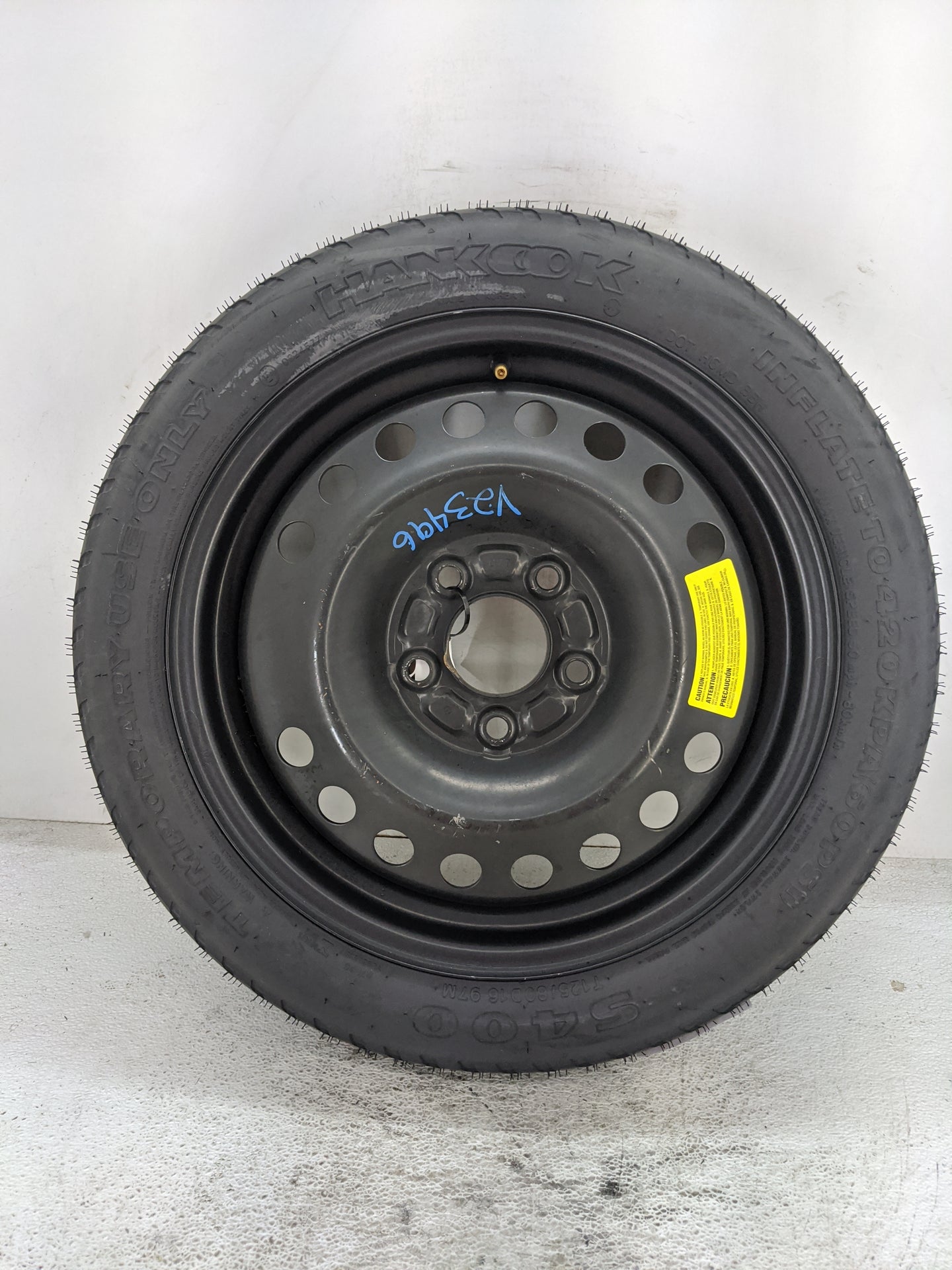 2015-2022 Hyundai Sonata Spare Donut Tire Wheel Rim Oem 1461518 - Oemusedautoparts1.com