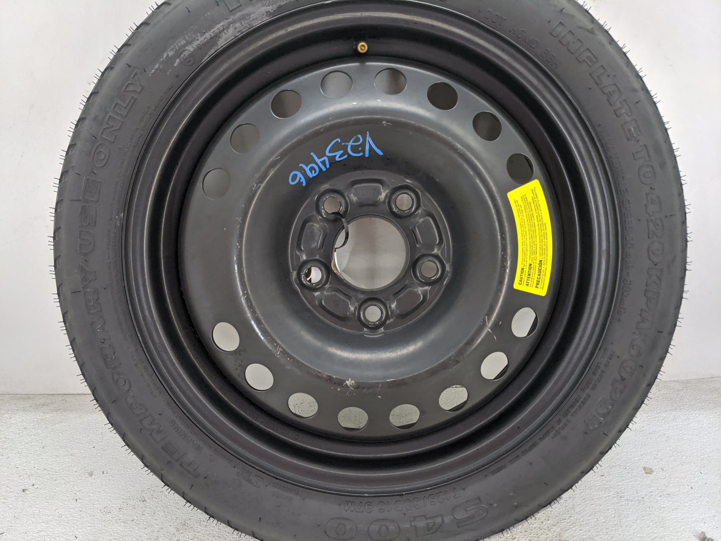 2015-2022 Hyundai Sonata Spare Donut Tire Wheel Rim Oem 1461518 - Oemusedautoparts1.com