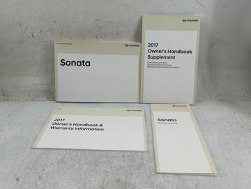 2017 Hyundai Sonata Owners Manual Book Guide P/N:HC10-EU75H OEM Used Auto Parts - Oemusedautoparts1.com