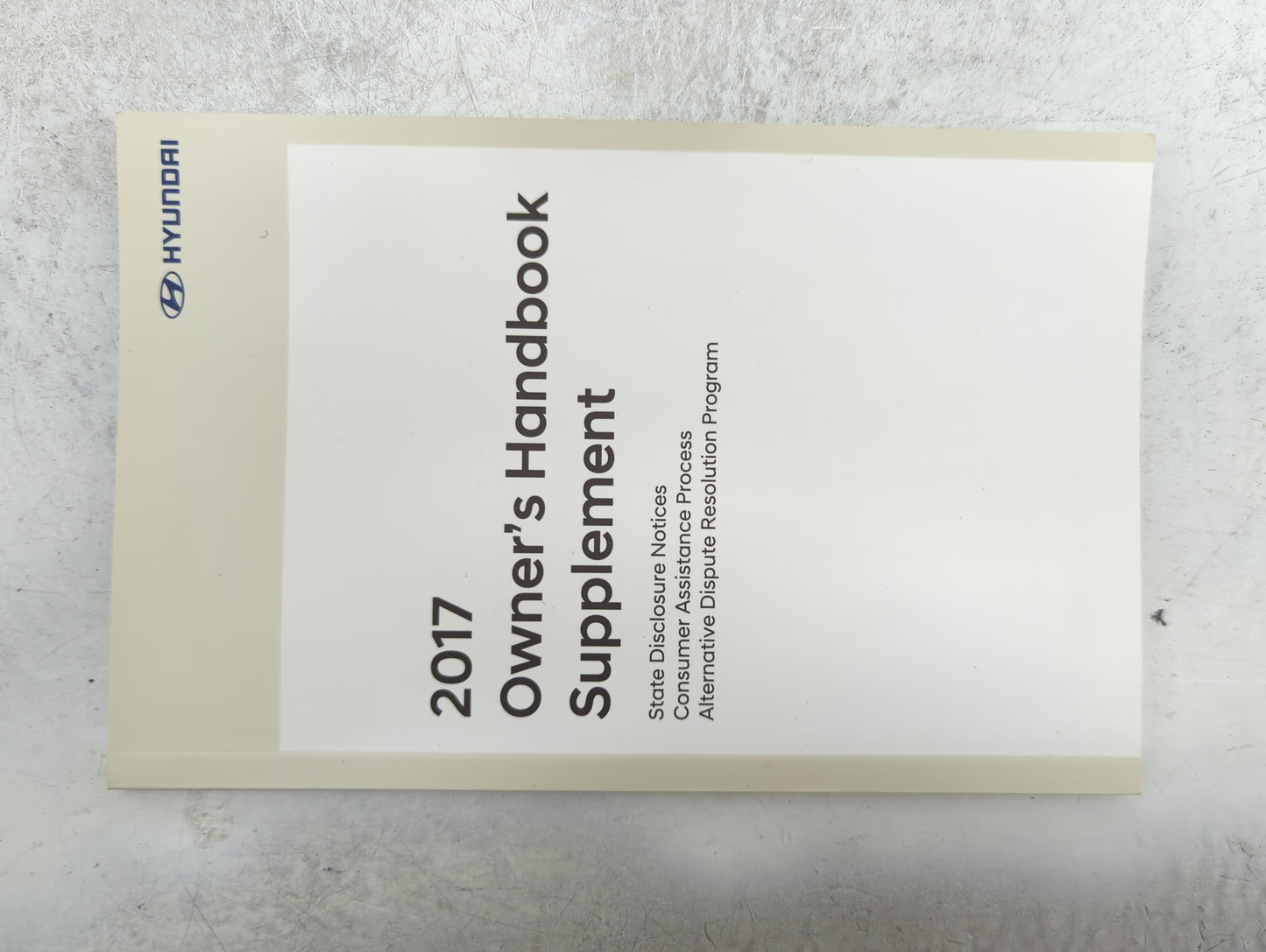 2017 Hyundai Sonata Owners Manual Book Guide P/N:HC10-EU75H OEM Used Auto Parts - Oemusedautoparts1.com