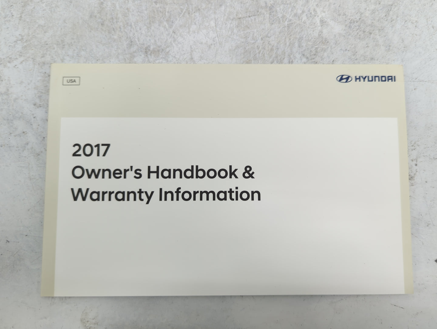 2017 Hyundai Sonata Owners Manual Book Guide P/N:HC10-EU75H OEM Used Auto Parts - Oemusedautoparts1.com