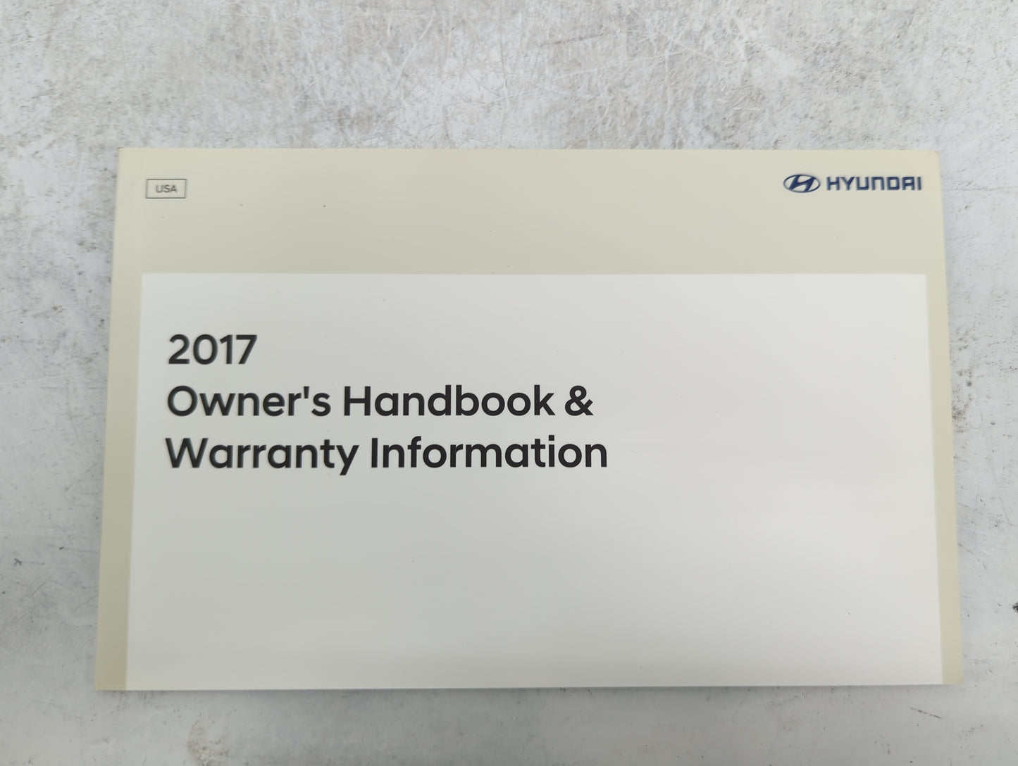 2017 Hyundai Sonata Owners Manual Book Guide P/N:HC10-EU75H OEM Used Auto Parts - Oemusedautoparts1.com