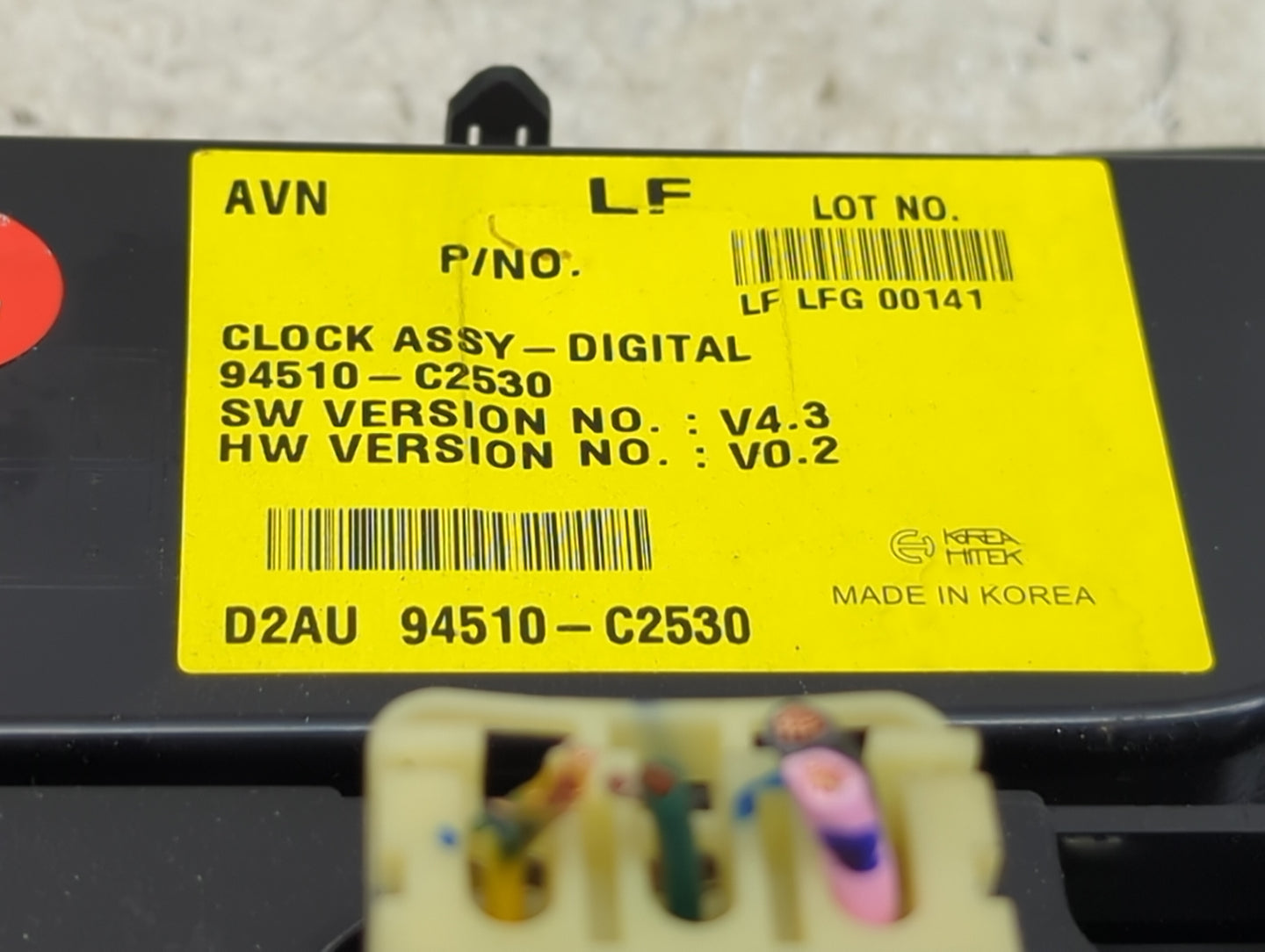 2016-2017 Hyundai Sonata Climate Control Module Temperature AC/Heater Replacement P/N:94510-C2530 D2AU Fits Fits 2016 2017 O