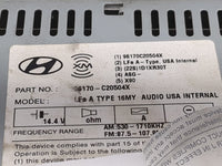 2016-2017 Hyundai Sonata Radio AM FM Cd Player Receiver Replacement P/N:96170C20504X 96170-C20504X Fits Fits 2016 2017 OEM U