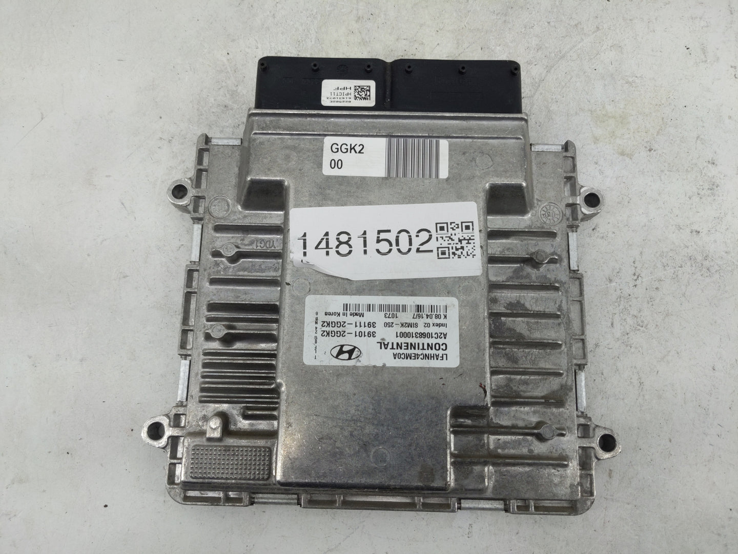 2015-2017 Hyundai Sonata PCM Engine Control Computer ECU ECM PCU OEM P/N:39101-2GGK2 39111-2GGK2 Fits Fits 2015 2016 2017 OE