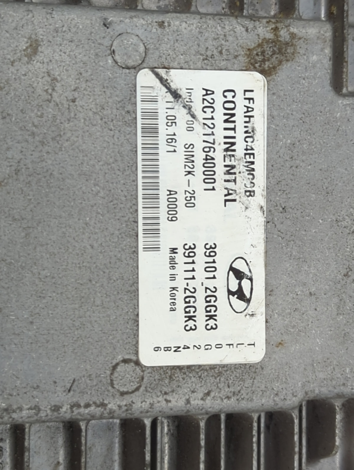 2015-2017 Hyundai Sonata PCM Engine Control Computer ECU ECM PCU OEM P/N:39101-2GGK3 39111-2GGK3 Fits 2015 2016 2017 OEM Use