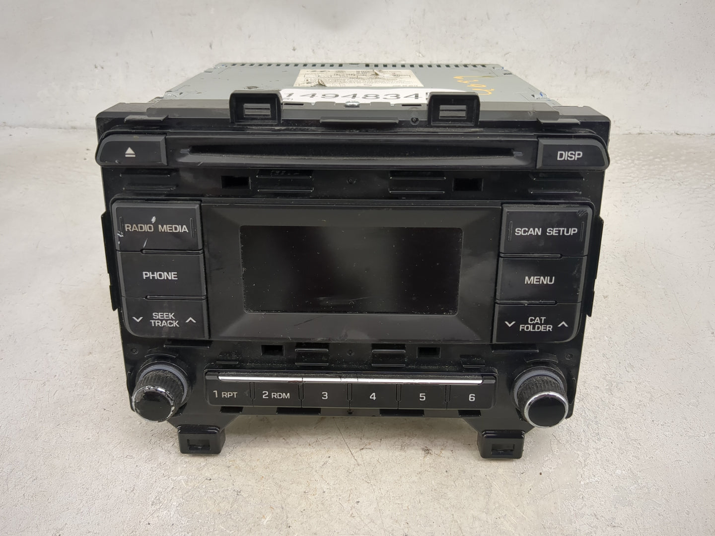 2016-2017 Hyundai Sonata Radio AM FM Cd Player Receiver Replacement P/N:96170-C20504X Fits Fits 2016 2017 OEM Used Auto Part