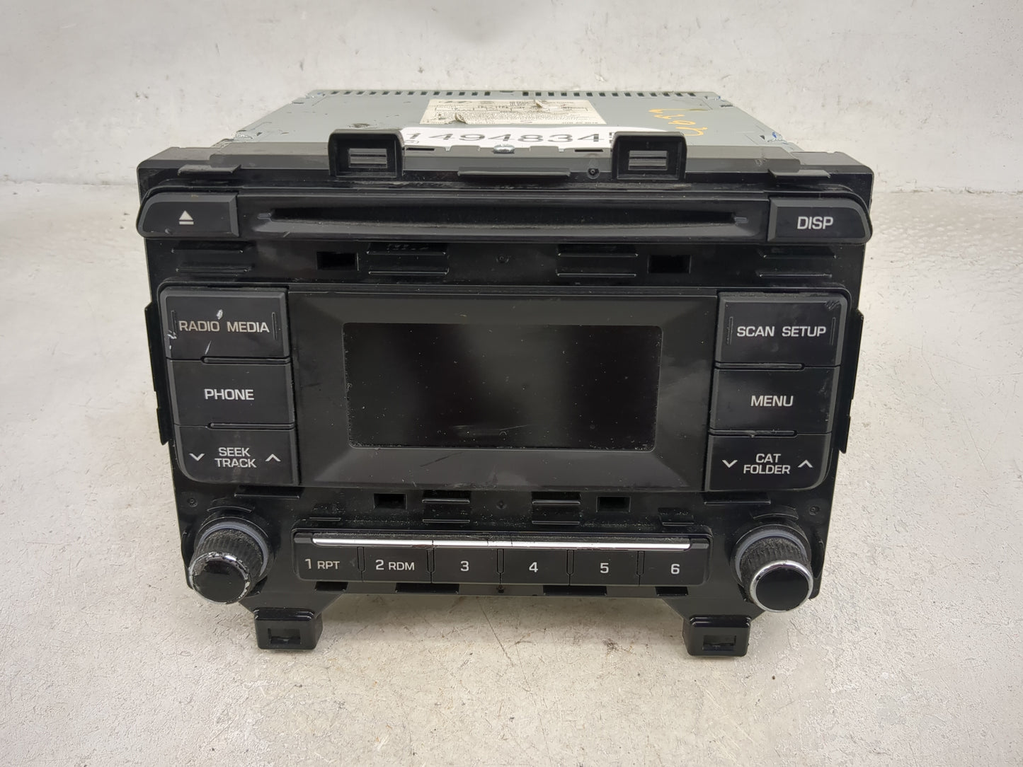 2016-2017 Hyundai Sonata Radio AM FM Cd Player Receiver Replacement P/N:96170-C20504X Fits Fits 2016 2017 OEM Used Auto Part