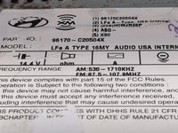 2016-2017 Hyundai Sonata Radio AM FM Cd Player Receiver Replacement P/N:96170C20504X 96170-C20504X Fits Fits 2016 2017 OEM U