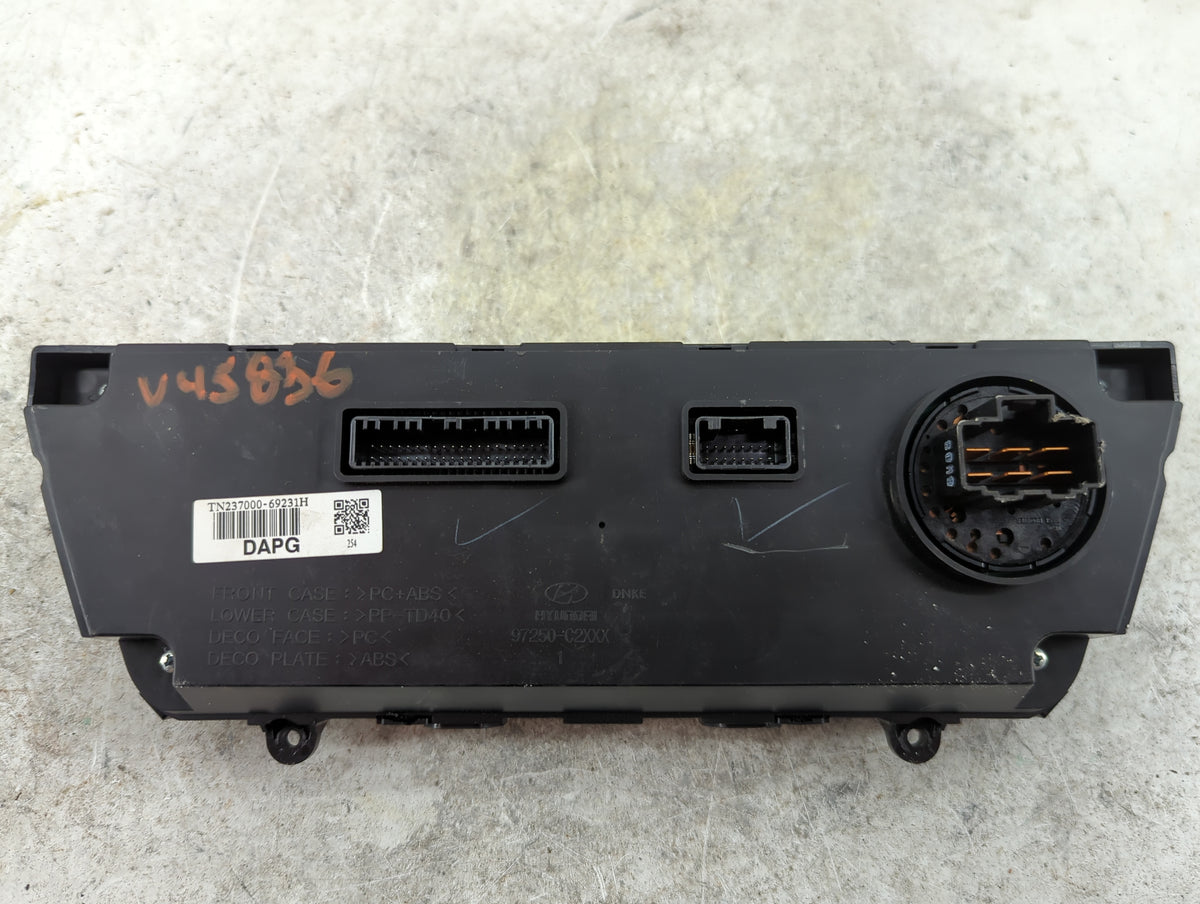 2017 Hyundai Sonata Climate Control Module Temperature AC/Heater Replacement P/N:97250-C200X TN237000-69231H Fits OEM Used A