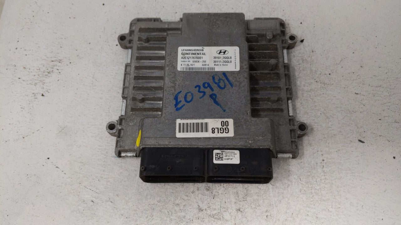 2015-2017 Hyundai Sonata PCM Engine Control Computer ECU ECM PCU OEM P/N:39101-2GGL8 39111-2GGL8 Fits Fits 2015 2016 2017 OE