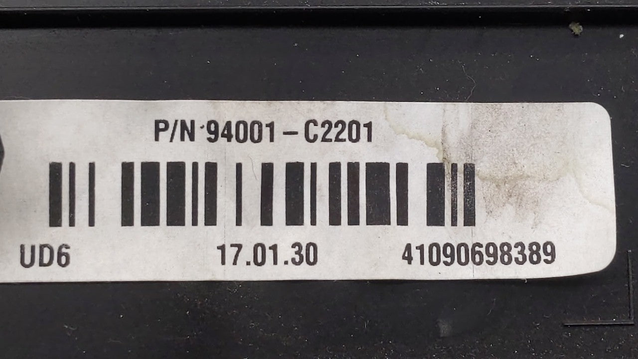 2016-2017 Hyundai Sonata Instrument Cluster Speedometer Gauges P/N:94001-C2201 94001-C2200 Fits Fits 2016 2017 OEM Used Auto