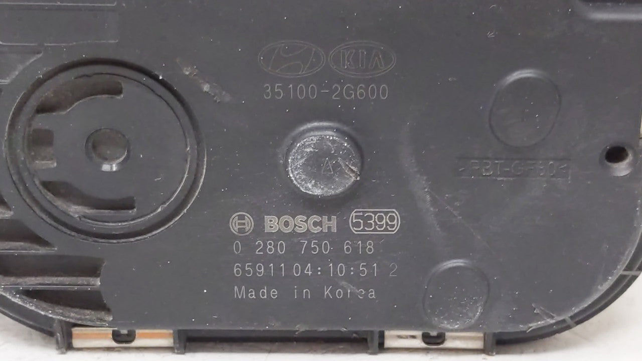 2015-2019 Hyundai Sonata Throttle Body P/N:0 280 750 618 35100-2G600 Fits Fits 2015 2016 2017 2018 2019 OEM Used Auto Parts 