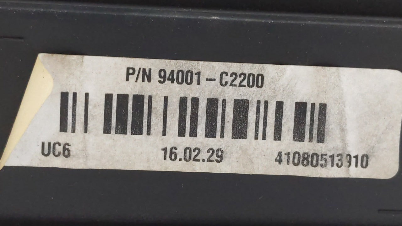 2016-2017 Hyundai Sonata Instrument Cluster Speedometer Gauges P/N:94001-C2201 94001-C2200 Fits Fits 2016 2017 OEM Used Auto