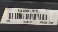 2016-2017 Hyundai Sonata Instrument Cluster Speedometer Gauges P/N:94001-C2201 94001-C2200 Fits Fits 2016 2017 OEM Used Auto