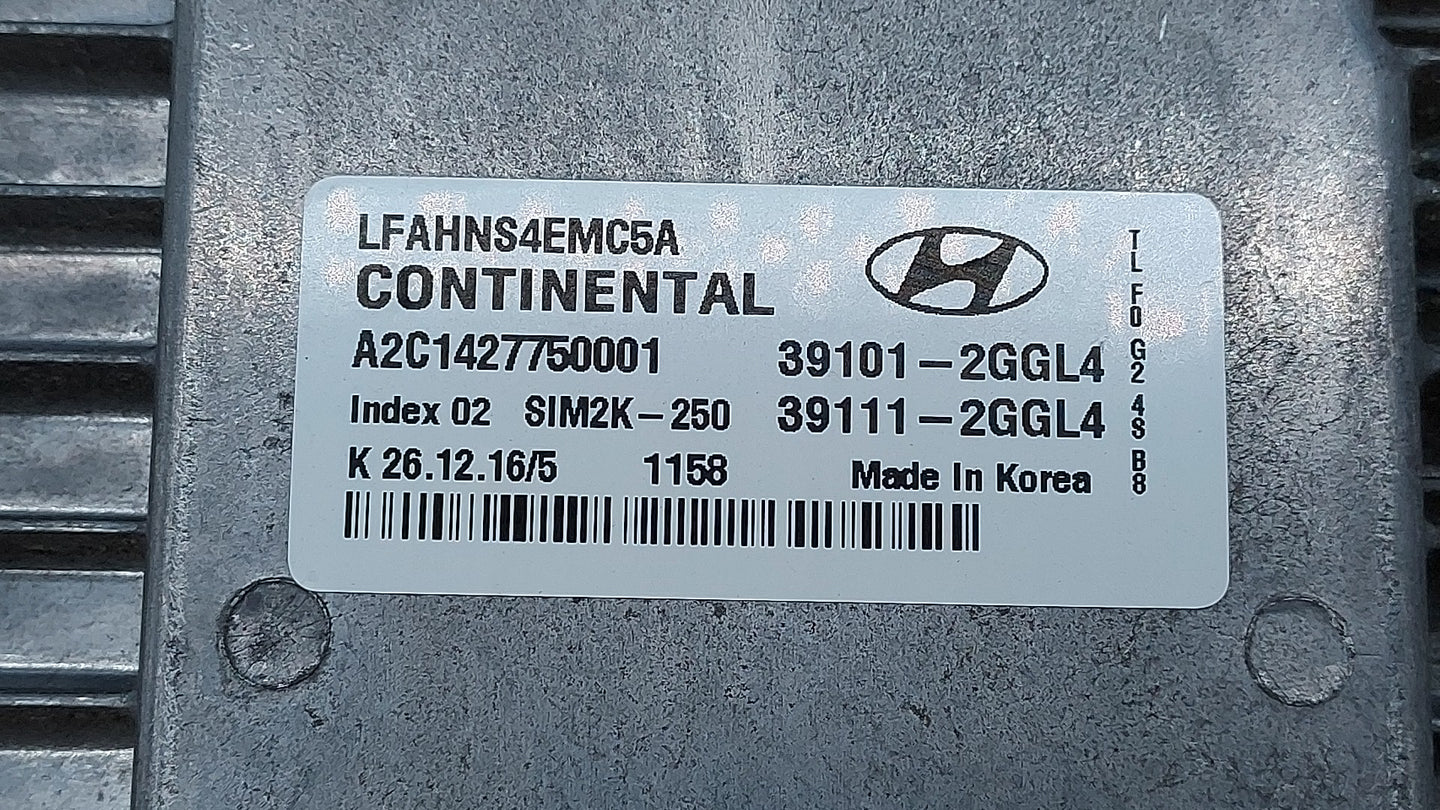 2015-2017 Hyundai Sonata PCM Engine Control Computer ECU ECM PCU OEM P/N:39101-2GGK0 39101-2GGL4 Fits Fits 2015 2016 2017 OE