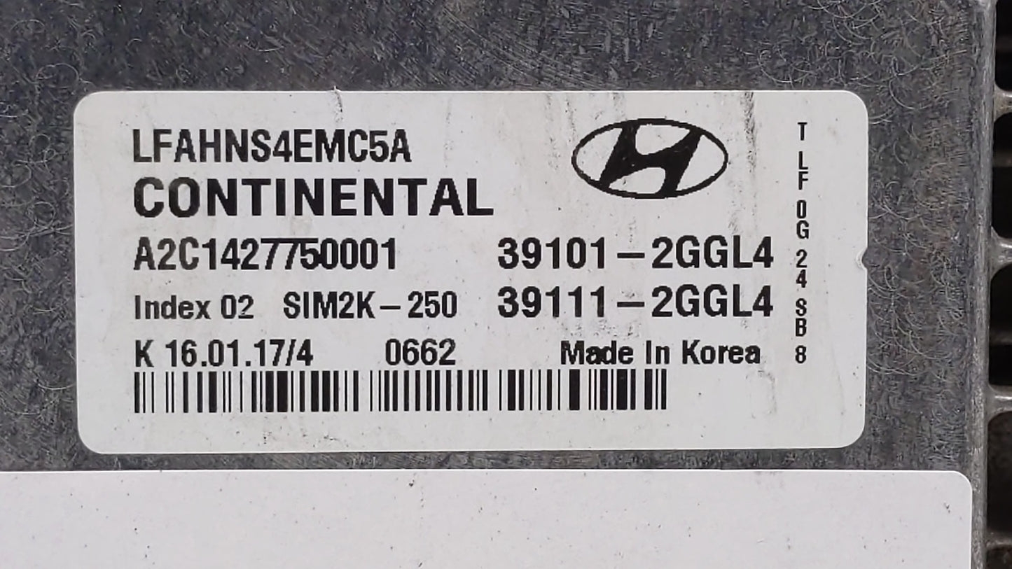 2015-2017 Hyundai Sonata PCM Engine Control Computer ECU ECM PCU OEM P/N:39101-2GGK0 39101-2GGL4 Fits Fits 2015 2016 2017 OE
