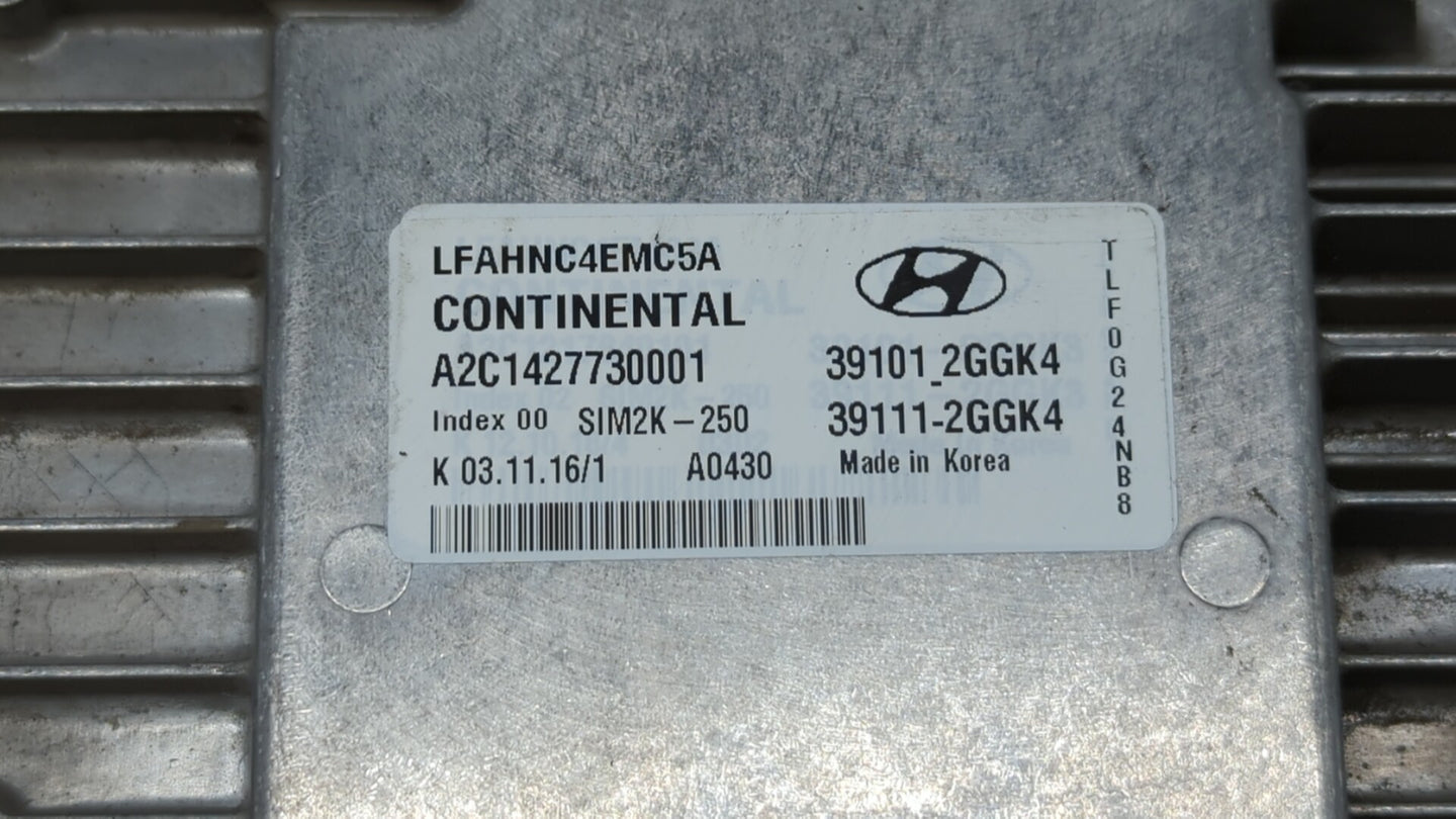 2015-2017 Hyundai Sonata PCM Engine Control Computer ECU ECM PCU OEM P/N:39101-2GGL2 39111-2GGL2 Fits Fits 2015 2016 2017 OE