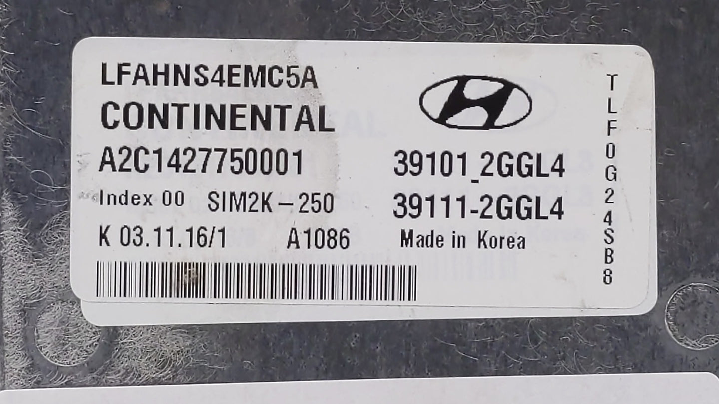2015-2017 Hyundai Sonata PCM Engine Control Computer ECU ECM PCU OEM P/N:39101-2GGL2 39111-2GGL2 Fits Fits 2015 2016 2017 OE