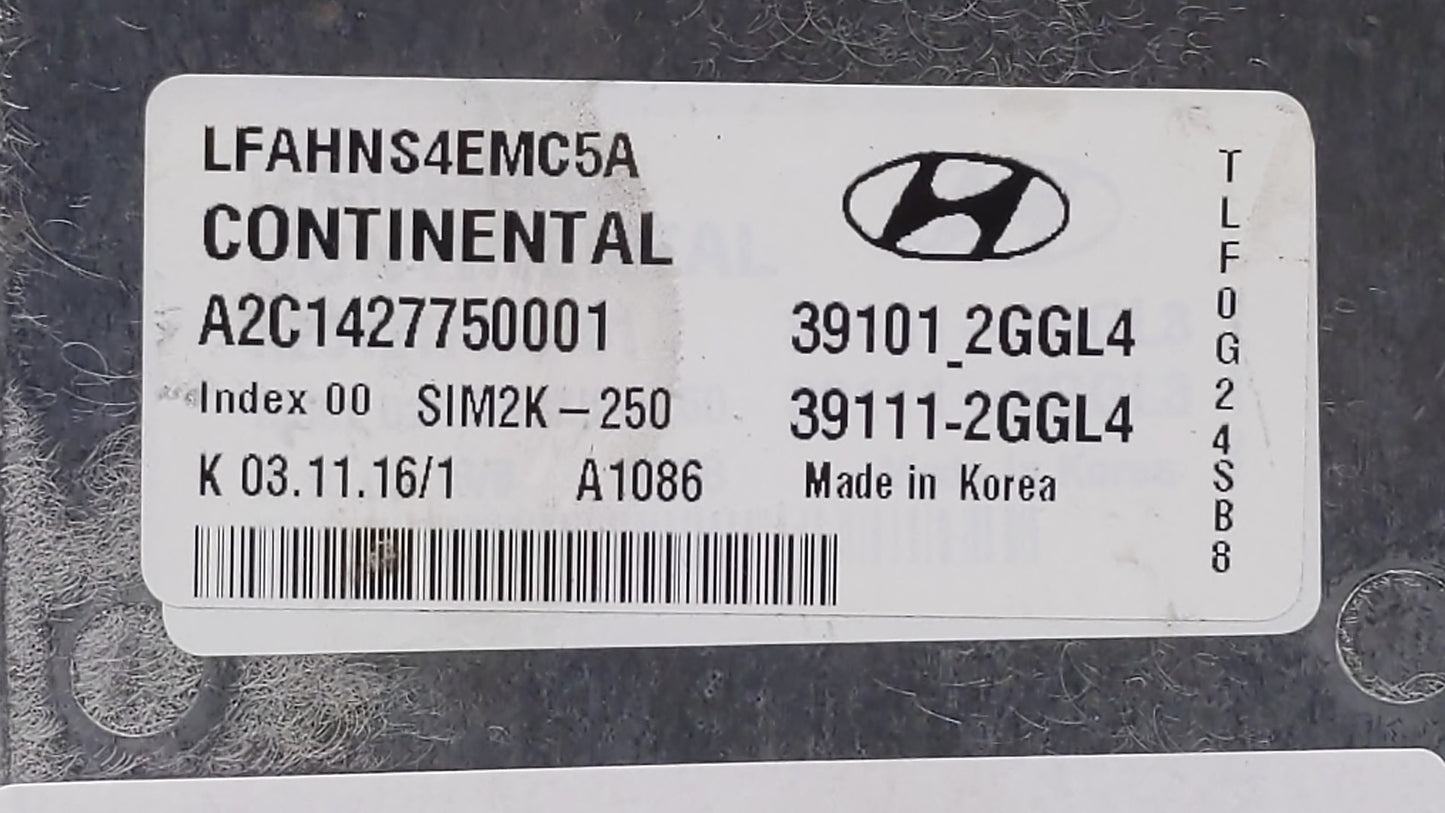 2015-2017 Hyundai Sonata PCM Engine Control Computer ECU ECM PCU OEM P/N:39101-2GGL2 39111-2GGL2 Fits Fits 2015 2016 2017 OE