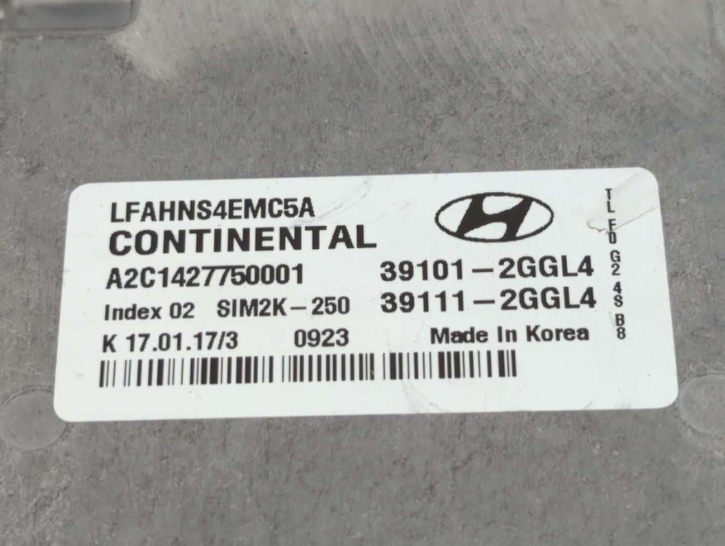 2015-2017 Hyundai Sonata PCM Engine Control Computer ECU ECM PCU OEM P/N:39101-2GGL2 39111-2GGL2 Fits Fits 2015 2016 2017 OE