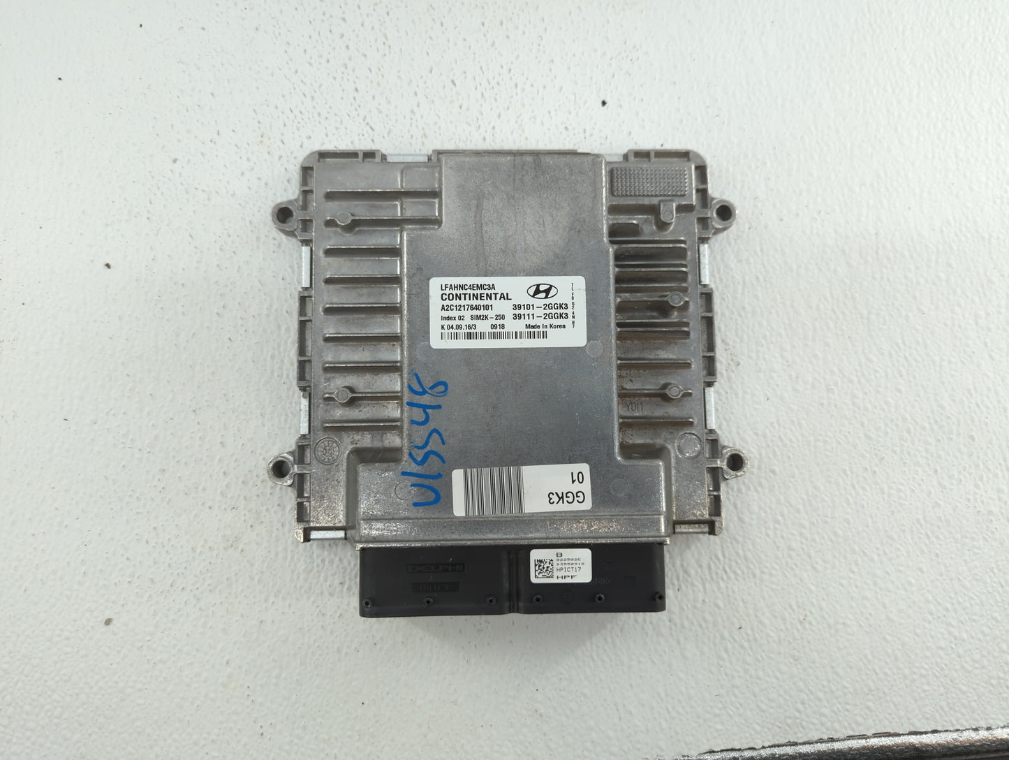 2015-2017 Hyundai Sonata PCM Engine Control Computer ECU ECM PCU OEM P/N:39101-2GGK0 39101-2GGL4 Fits Fits 2015 2016 2017 OE