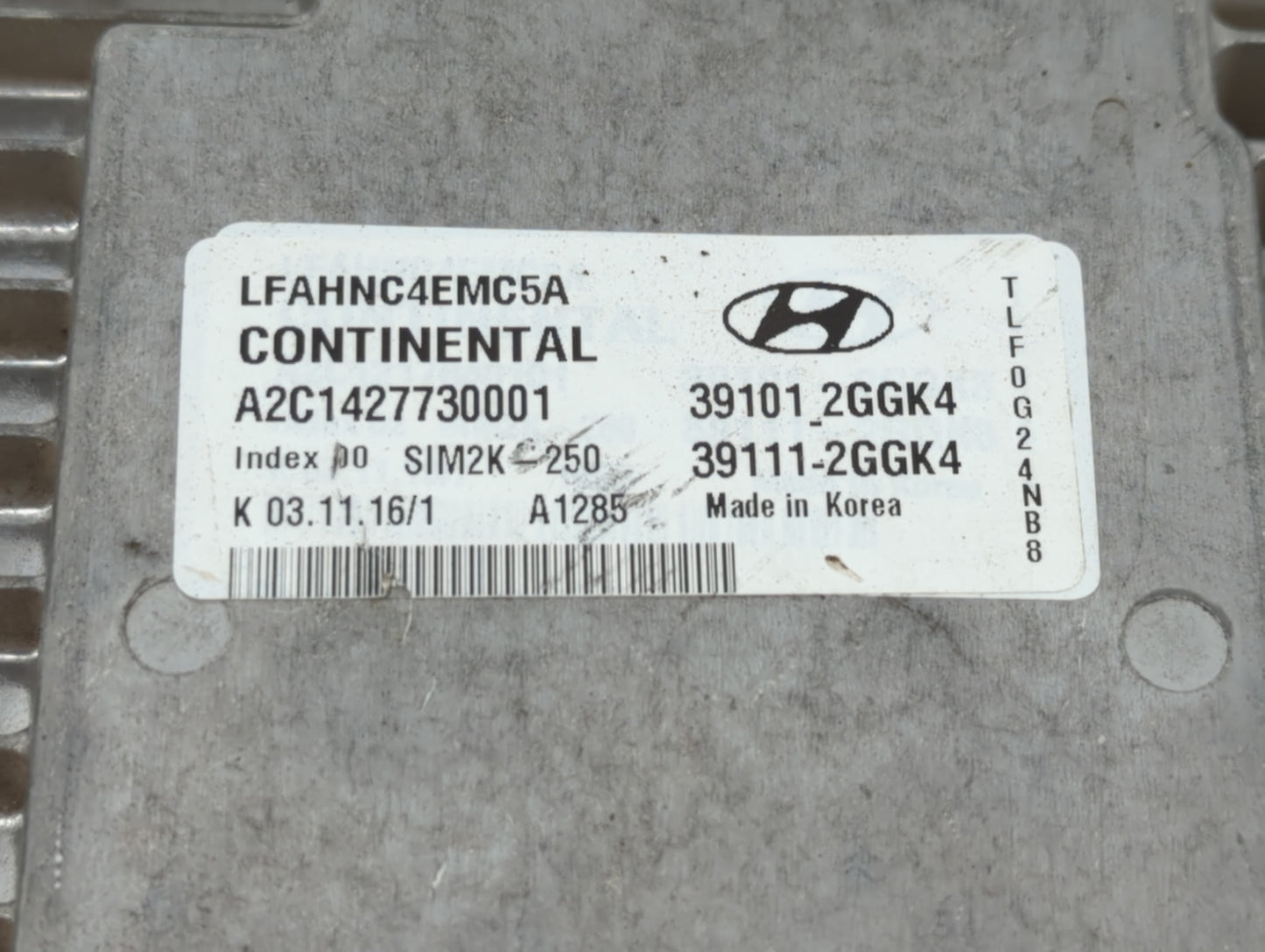 2015-2017 Hyundai Sonata PCM Engine Control Computer ECU ECM PCU OEM P/N:39101-2GGK4 39101-2GGK0 Fits Fits 2015 2016 2017 OE