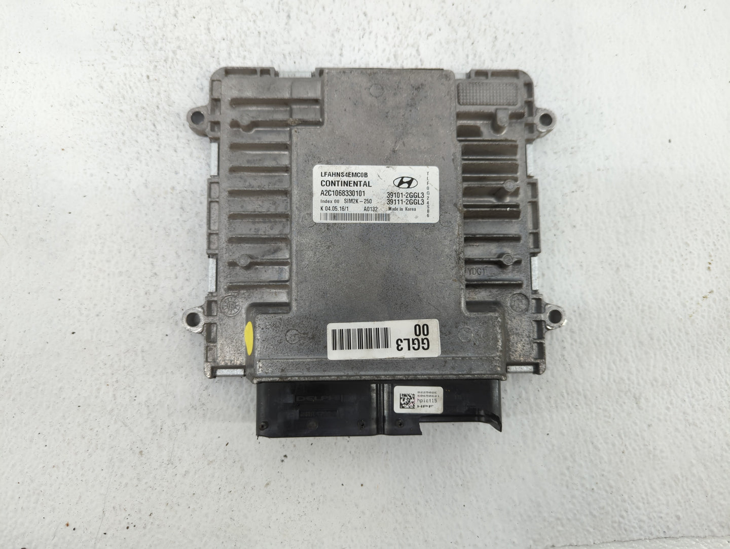 2015-2017 Hyundai Sonata PCM Engine Control Computer ECU ECM PCU OEM P/N:39111-2GGL3 39101-2GGL3 Fits Fits 2015 2016 2017 OE