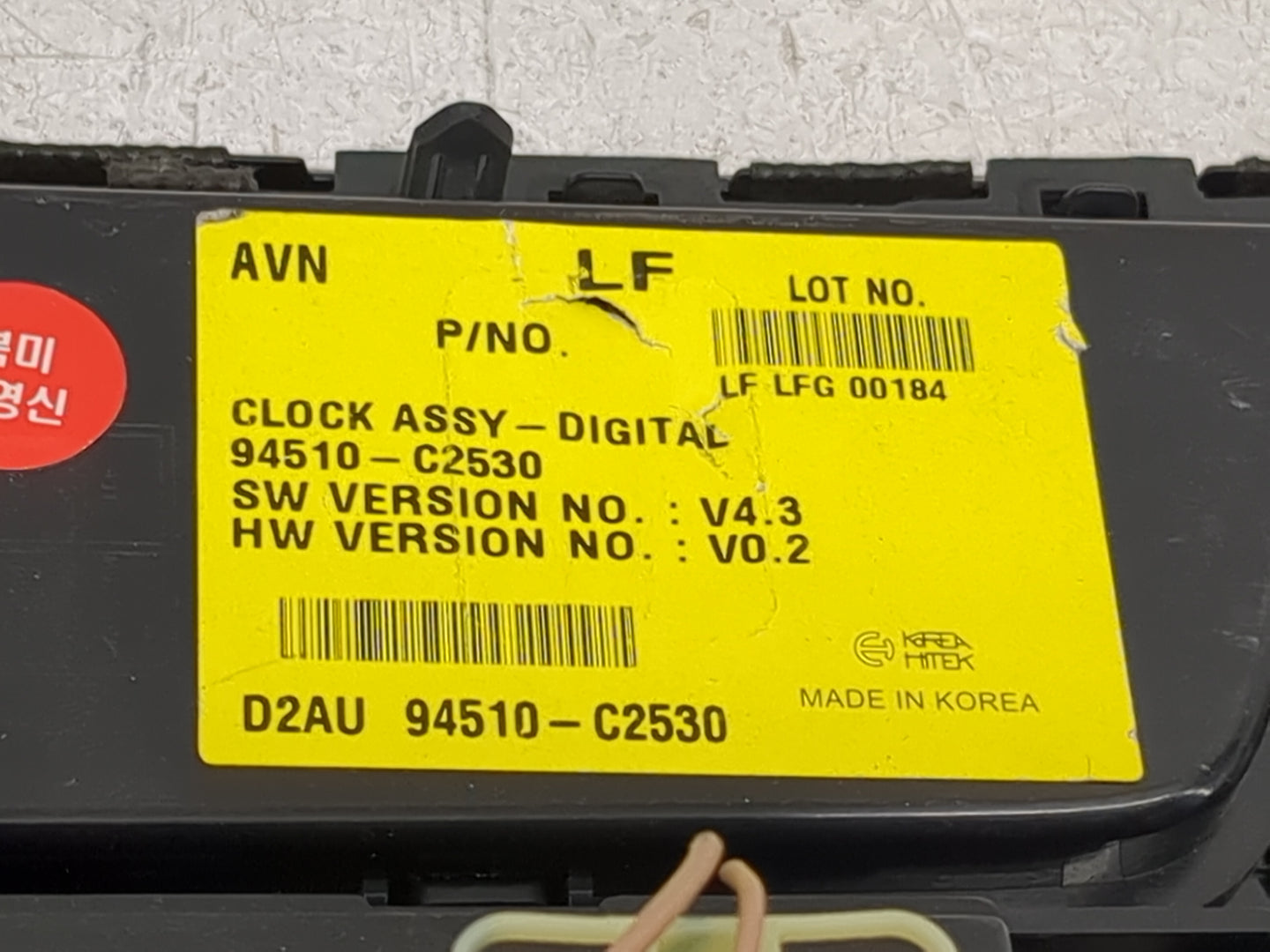 2017 Hyundai Sonata Climate Control Module Temperature AC/Heater Replacement P/N:94510-C2530 Fits OEM Used Auto Parts - Oemu