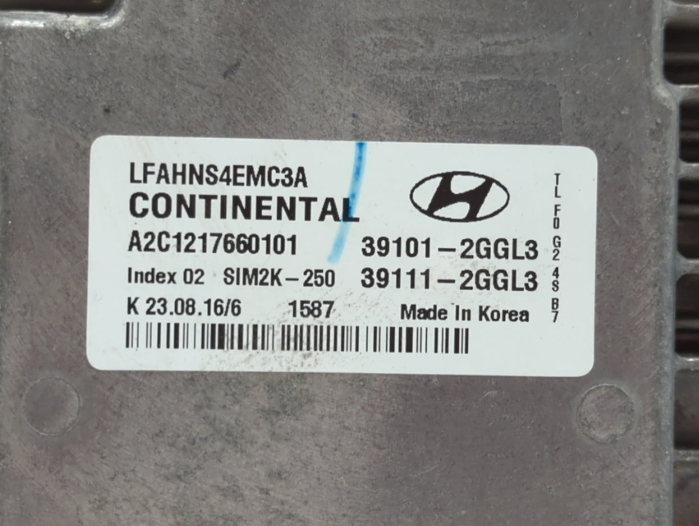 2015-2017 Hyundai Sonata PCM Engine Control Computer ECU ECM PCU OEM P/N:39111-2GGL3 39101-2GGL3 Fits Fits 2015 2016 2017 OE