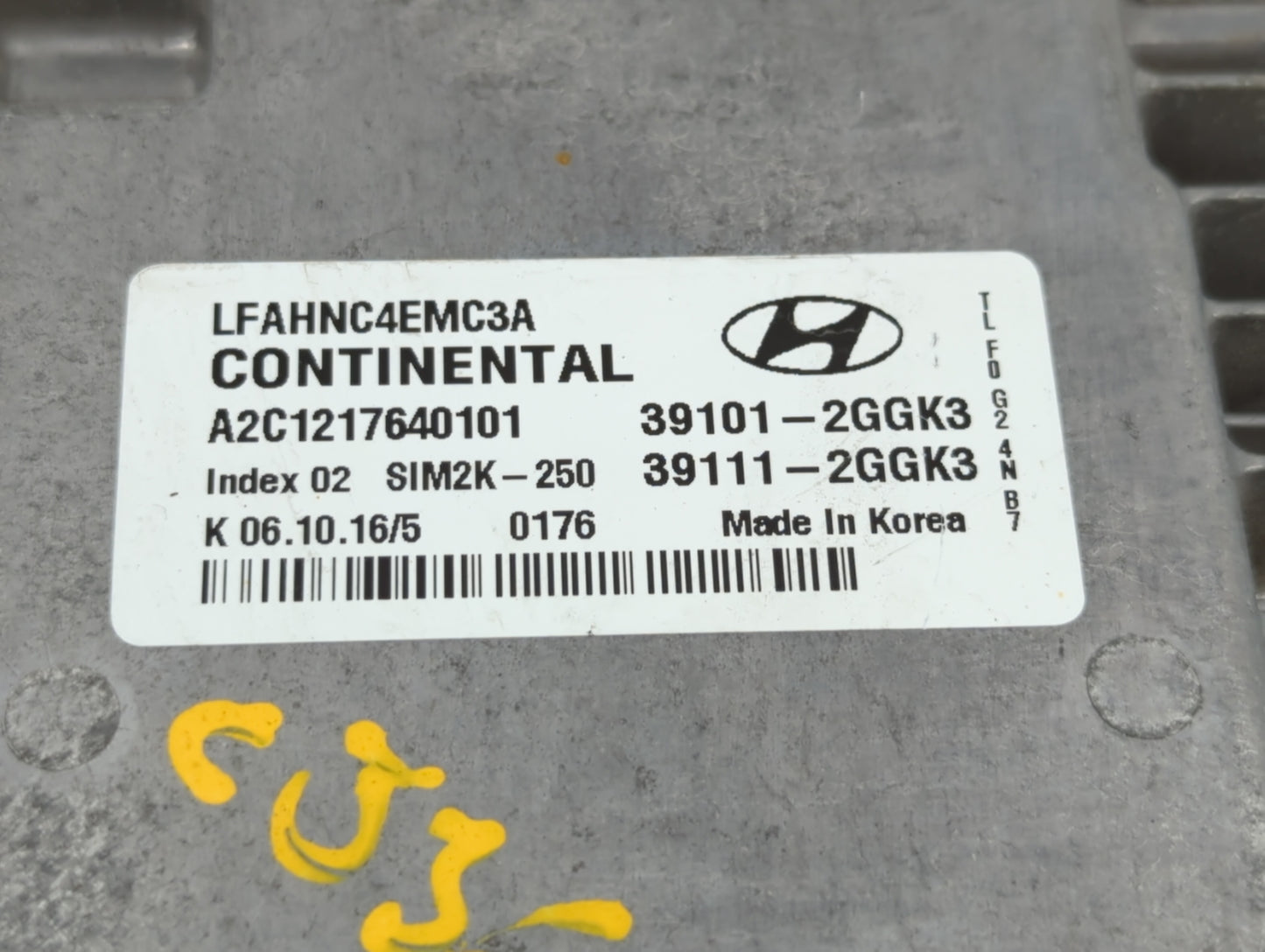 2015-2017 Hyundai Sonata PCM Engine Control Computer ECU ECM PCU OEM P/N:39101-2GGL1 39111-2GGL3 Fits Fits 2015 2016 2017 OE