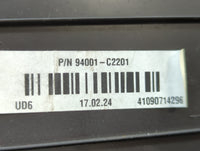 2016-2017 Hyundai Sonata Instrument Cluster Speedometer Gauges P/N:94001-C2201 Fits Fits 2016 2017 OEM Used Auto Parts - Oem