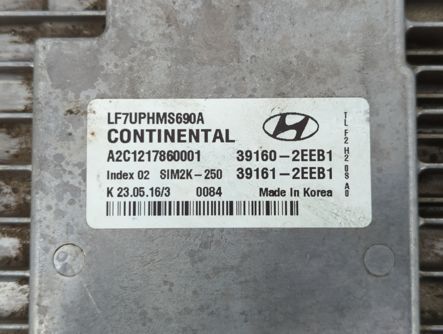2016-2017 Hyundai Sonata PCM Engine Control Computer ECU ECM PCU OEM P/N:39160-2EEB1 39160-2EEB0 Fits Fits 2016 2017 OEM Use