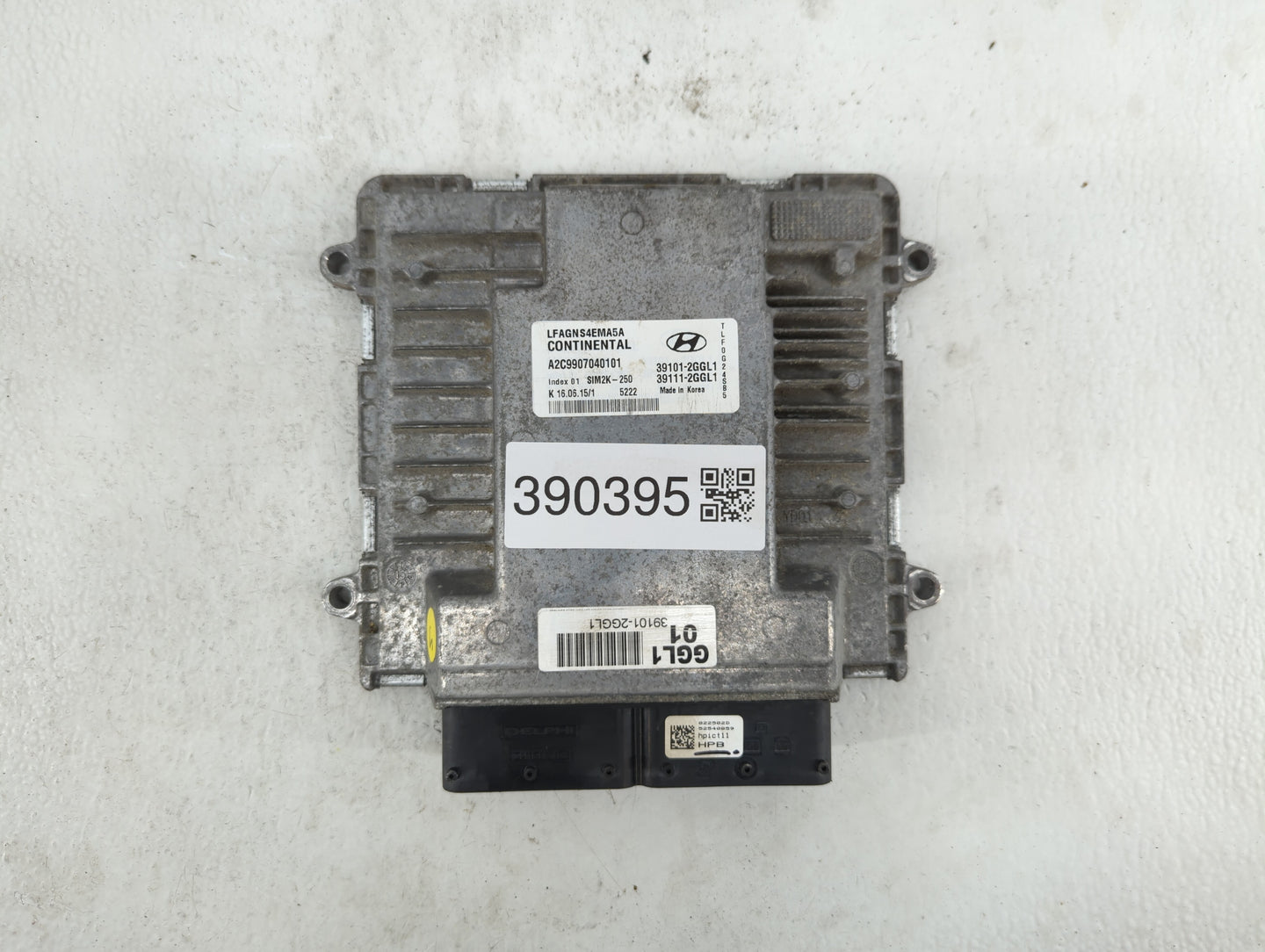 2015-2017 Hyundai Sonata PCM Engine Control Computer ECU ECM PCU OEM P/N:39111-2GGL1 39101-2GGL1 Fits Fits 2015 2016 2017 OE