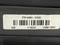2016-2017 Hyundai Sonata Instrument Cluster Speedometer Gauges P/N:94001-C2201 Fits Fits 2016 2017 OEM Used Auto Parts - Oem