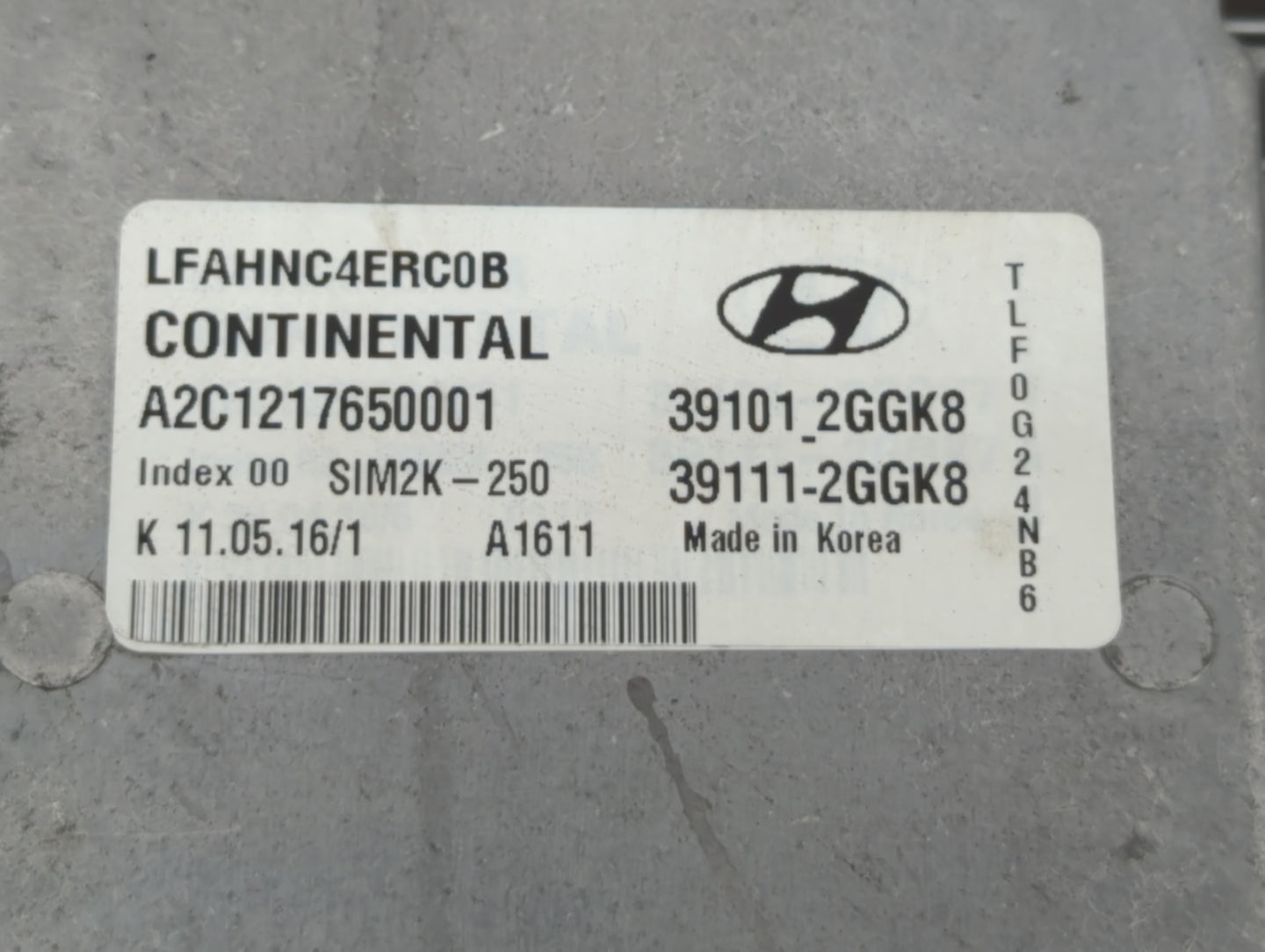 2015-2017 Hyundai Sonata PCM Engine Control Computer ECU ECM PCU OEM P/N:39101-2GGK8 39111-2GGK1 Fits Fits 2015 2016 2017 OE