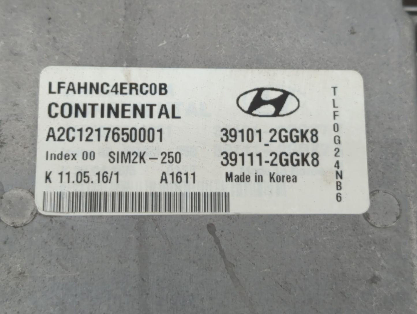 2015-2017 Hyundai Sonata PCM Engine Control Computer ECU ECM PCU OEM P/N:39101-2GGK8 39111-2GGK1 Fits Fits 2015 2016 2017 OE